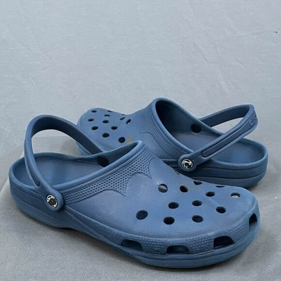 Crocs Classic Clog Men M12 Navy Blue Slip On Water Shoes Sandals Comfort Casual - Picture 1 of 16